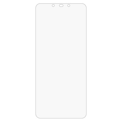 Tempered glass screen protector sheet, clear rectangular panel with rounded corners