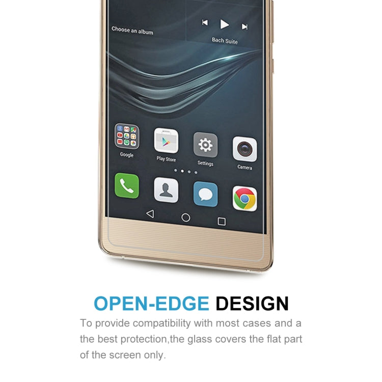 Tempered glass screen protector applied to phone front, covering display area