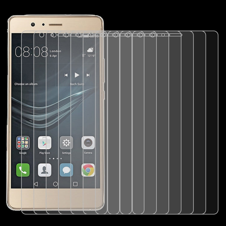Tempered glass screen protector film set with multiple sheets on phone front