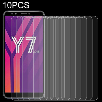 10-pack clear 2.5D tempered glass screen protectors for phone front, rounded edges