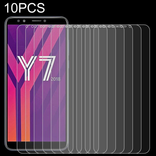 10-pack clear 2.5D tempered glass screen protectors for phone front, rounded edges