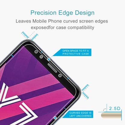 2.5D tempered glass screen protector with curved edges for case compatibility