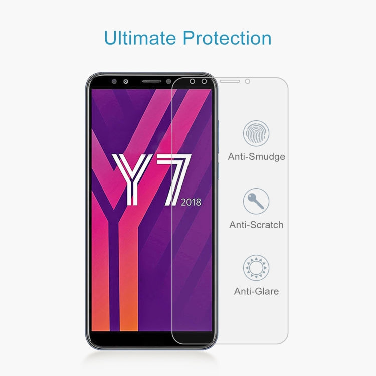 Clear 2.5D tempered glass screen protector film with rounded edges for phone