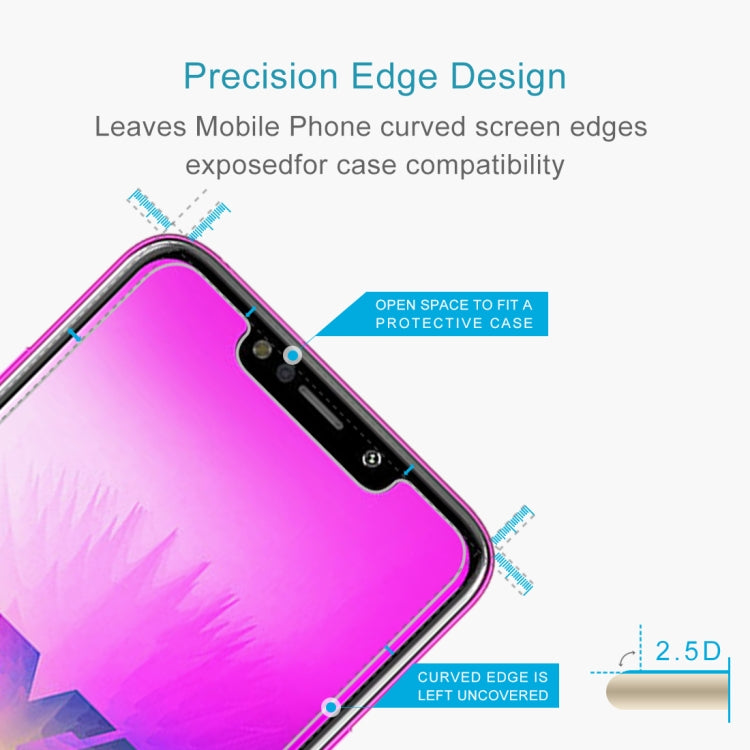 Tempered glass protector with cutouts and open-edge design for case compatibility