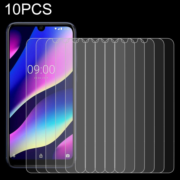 Set of tempered glass screen protectors, 2.5D curved edge, clear films for Wiko View3