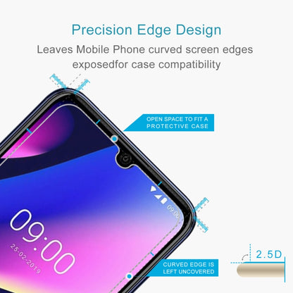 Tempered glass screen protector with 2.5D curved edges for case compatibility