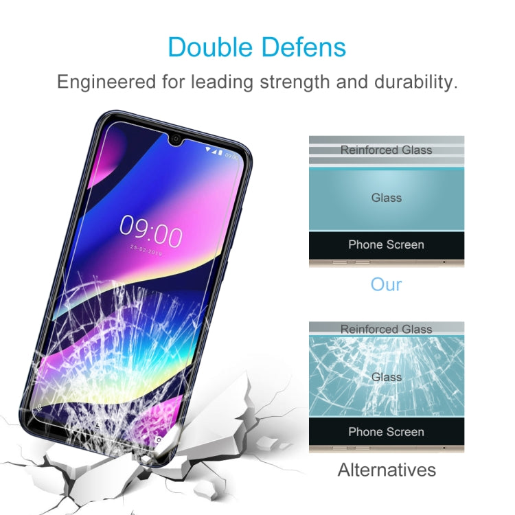Tempered glass screen protector with reinforced glass shield design for impact protection