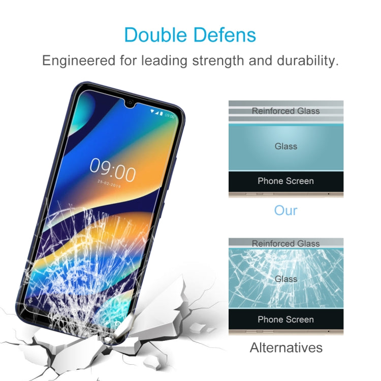 Reinforced tempered glass screen protector showing break-resistance impact