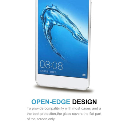Tempered glass screen protector for Huawei Y7 with open-edge compatibility