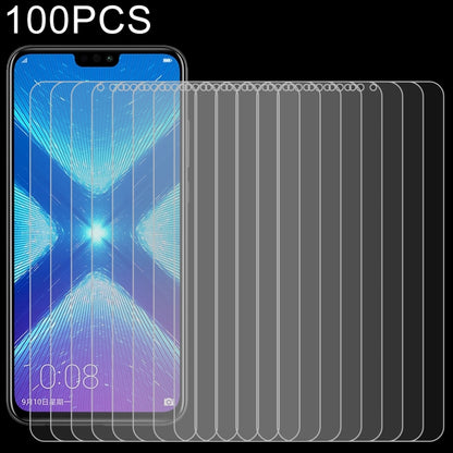 Pack of 100 curved tempered glass screen protectors for smartphone screens