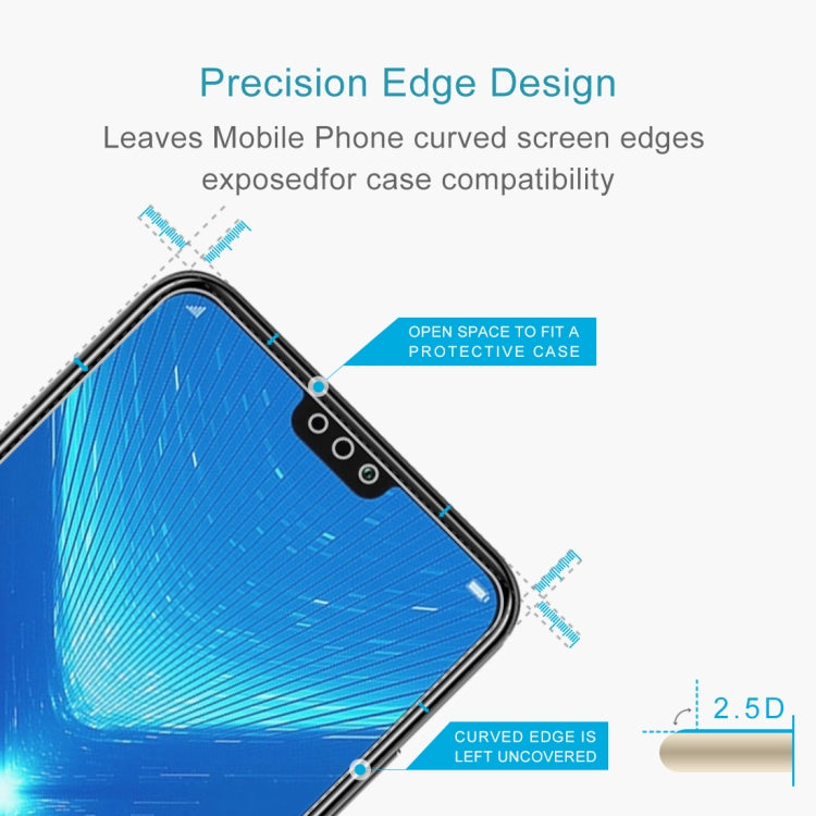 Curved tempered glass screen protector film with 2.5D edges for smartphone front