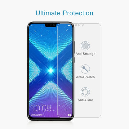 Tempered glass screen protector film for smartphone display with scratch and smudge resistance