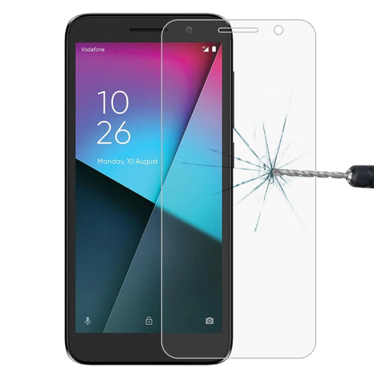 Tempered glass screen protector for smartphone, transparent with rounded edges