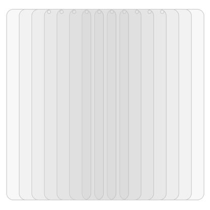 Clear 2.5D tempered glass screen protector set, 100-pack