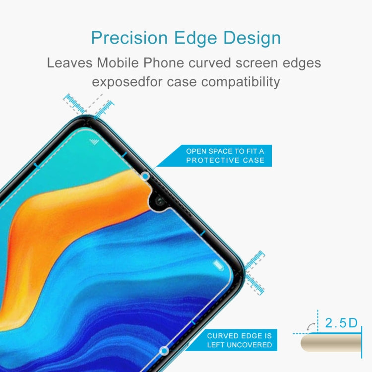 Tempered glass screen protector with open-edge design for curved phone screen