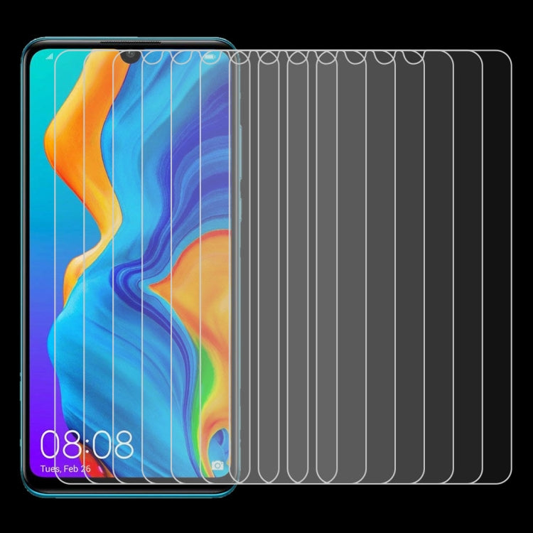 Multiple clear 2.5D tempered glass screen protectors for Huawei P30 Lite, 100-pack
