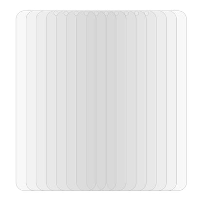 Set of clear tempered glass screen protectors with rounded 2.5D edges, 100-pack