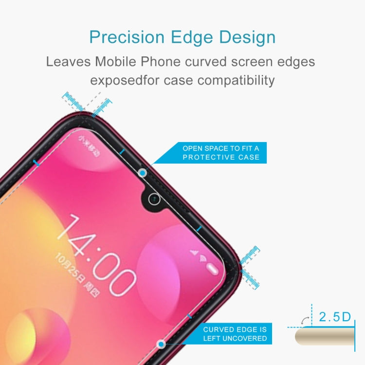 2.5D tempered glass screen protector with open-edge design for phone case compatibility
