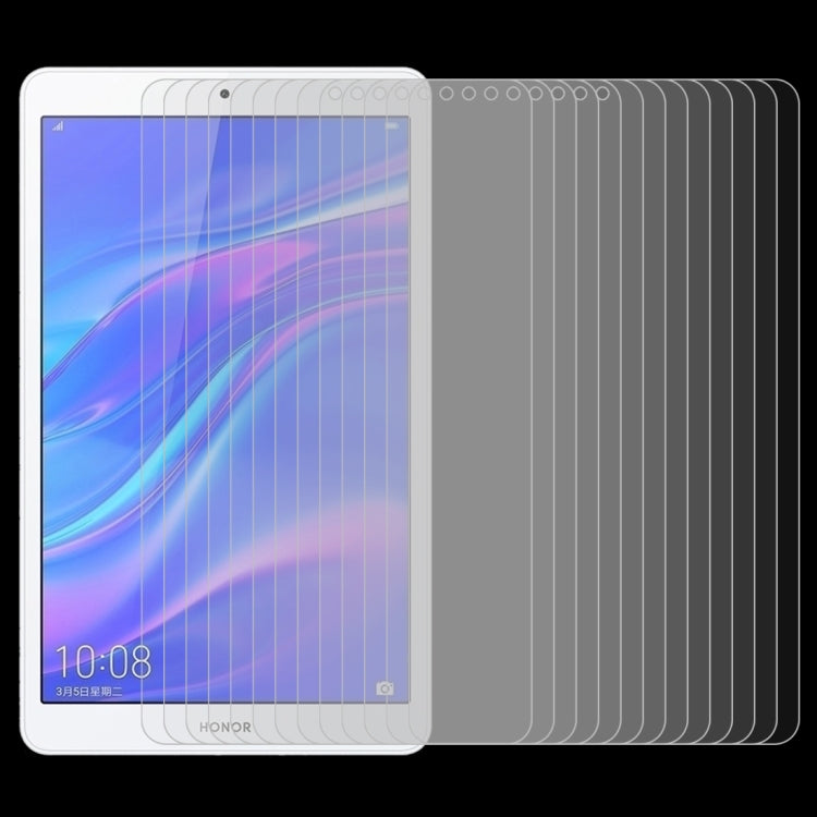 Tempered glass screen protector films, 8-inch, anti-fingerprint, stack of 75