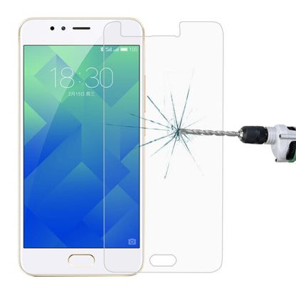 Tempered glass screen protector film for Meizu M5S with a clean, clear finish