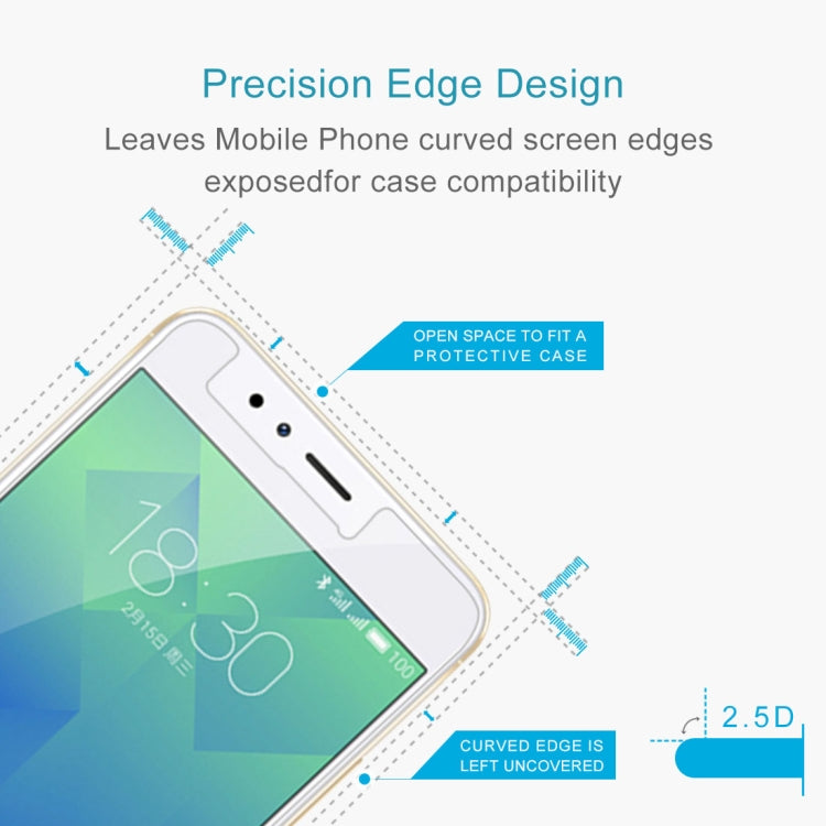 2.5D curved edge tempered glass protector film with open-edge design for cases