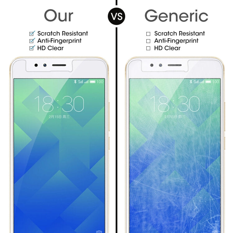 Tempered glass screen protector vs generic protector on a Meizu M5S front