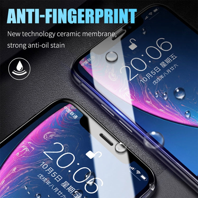 Anti-fingerprint ceramic screen protector film for smartphone glass