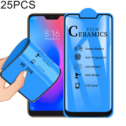 25-piece ceramics screen protector film set with full cover curved fit for phone