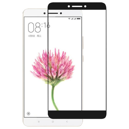 Full-cover tempered glass screen protector overlay for a phone display, front view