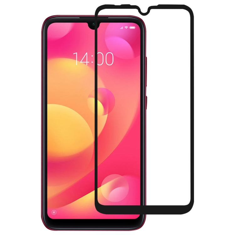 Tempered glass full-screen protector for Xiaomi Mi Play, clear with black frame edges