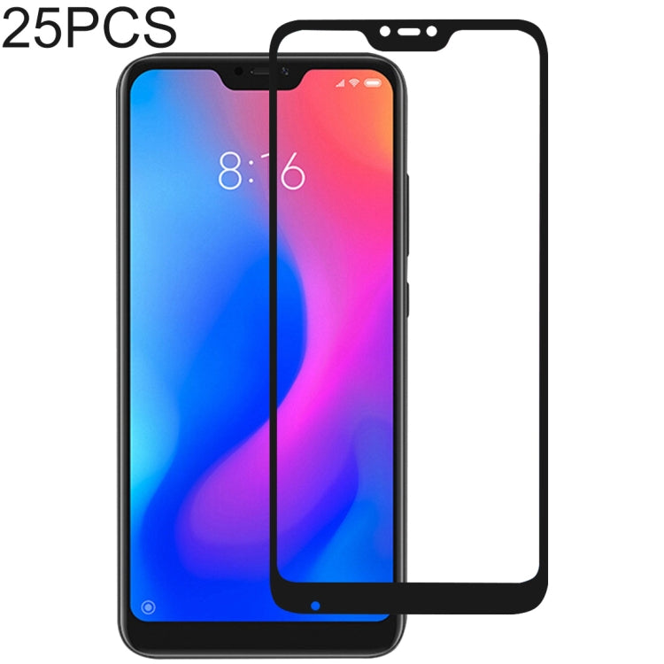 Full-cover tempered glass screen protector overlay for a smartphone display