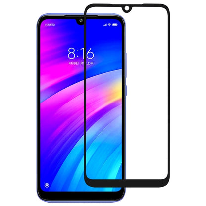 Full cover tempered glass screen protector for Xiaomi Redmi 7, black frame