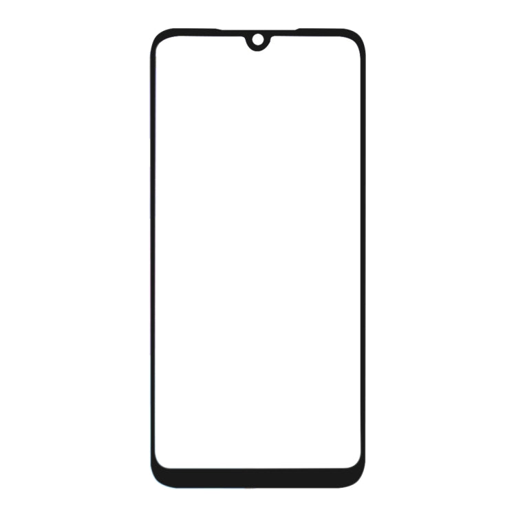 Full cover tempered glass screen protector for Xiaomi Redmi 7, clear panel with black border