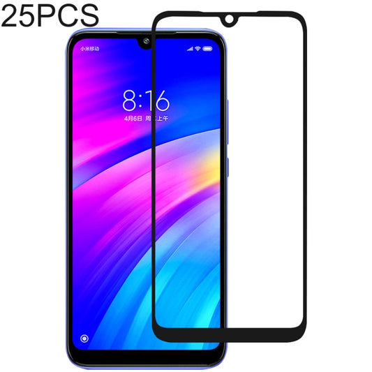 Full-cover tempered glass screen protector film for Xiaomi Redmi 7, 2 shown