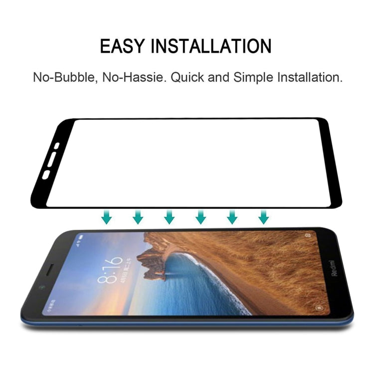 Tempered glass screen protector with easy installation, full cover sheet and applied phone