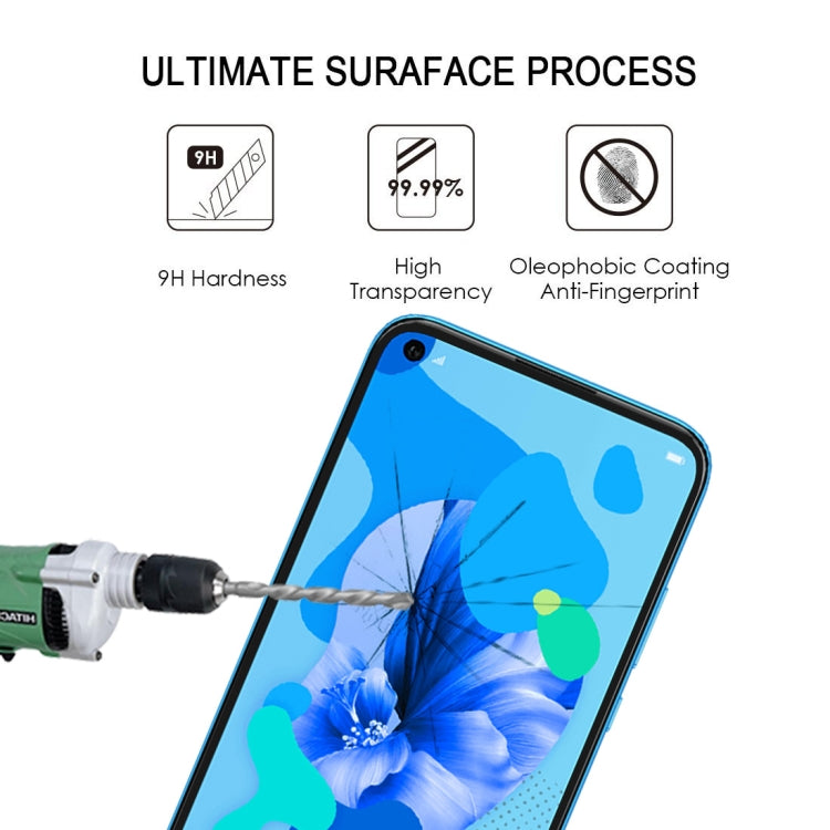 Tempered glass screen protector with 9H hardness, anti-fingerprint, anti-transparent label
