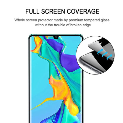Curved edge tempered glass screen protector for Huawei P30 Pro, full screen fit