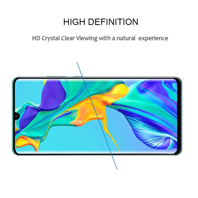 Curved edge tempered glass screen protector for Huawei P30 Pro, long edge-to-edge