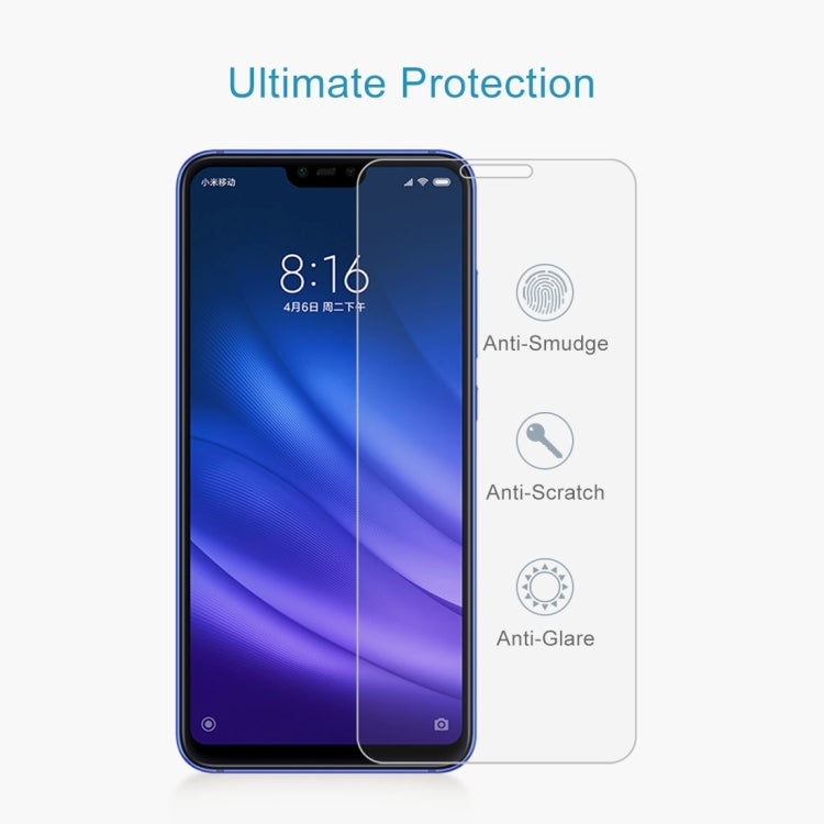 Tempered glass screen protector film with anti-smudge, anti-scratch, anti-glare