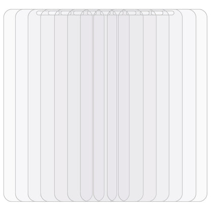Stack of 100 clear tempered glass screen protectors for Mi 8 Lite, 2.5D