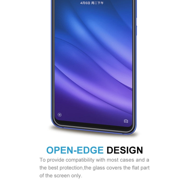 Tempered glass screen protector with open-edge design, phone screen cover