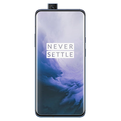 Tempered glass screen protector film set with curved edges, for OnePlus 7 Pro, transparent, 25-pack