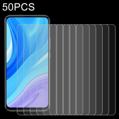 50-pack tempered glass screen protectors for a smartphone display, 2.5D curved edges