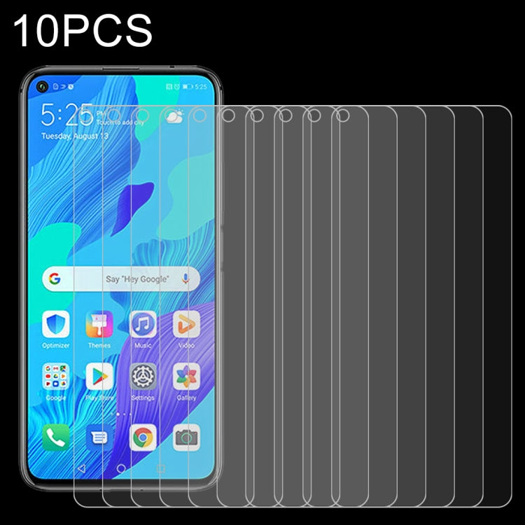 10-pack tempered glass screen protectors for Huawei Nova 5T, 2.5D curved edges