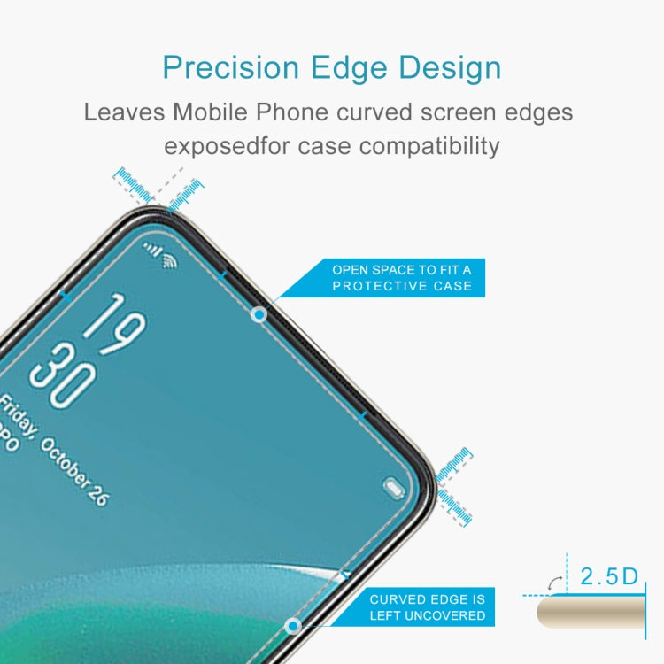 Tempered glass screen protector aligned to a phone curved screen edge