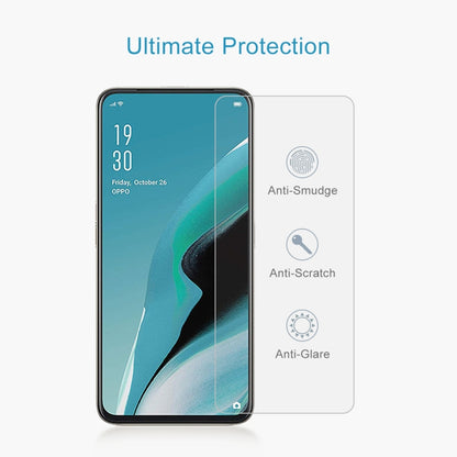 Tempered glass screen protector for smartphone display with anti-smudge icons