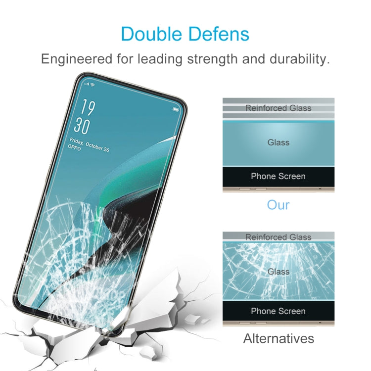 Tempered glass screen protector shown with impact cracks on the phone screen
