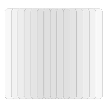 Tempered glass screen protector films, 10-pack, clear protective sheets set