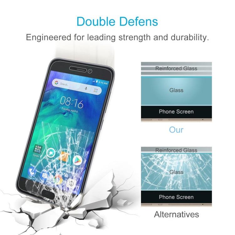 Tempered glass screen protector set with reinforced glass durability example