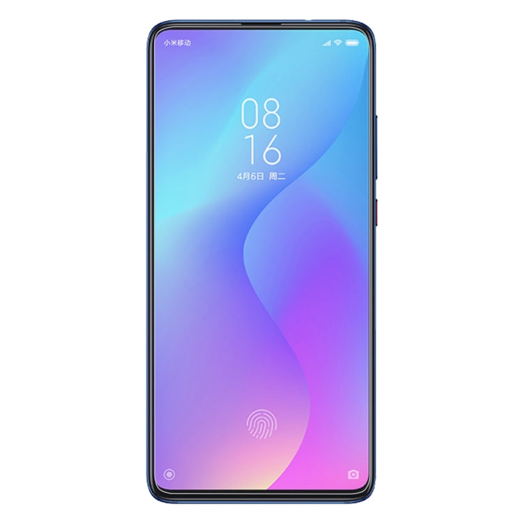 Tempered glass screen protector applied on curved smartphone display